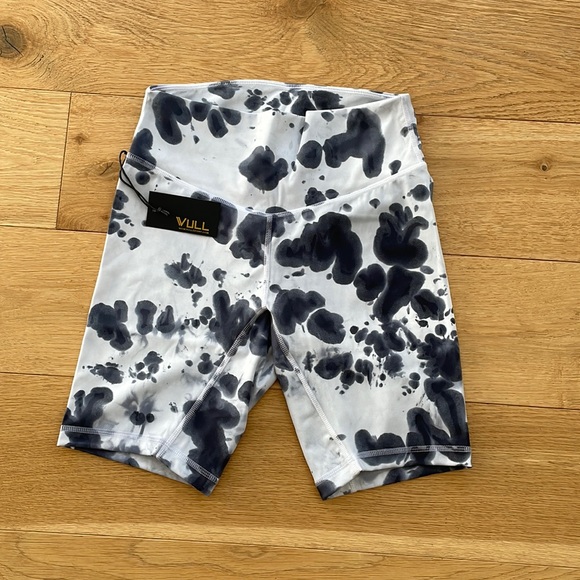 Vull Sport Pants - Vull Sport Cow Tie Dye Biker Shorts Size S Crossfit Running Yoga Weightlifting